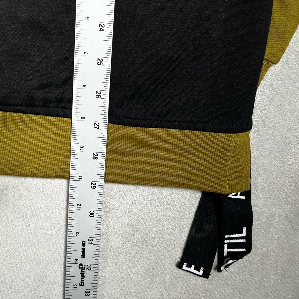 GURUNVANI‎ Contrast Color Hoodie Men's 2XL Black & Olive Green-NWT - Picture 5 of 6